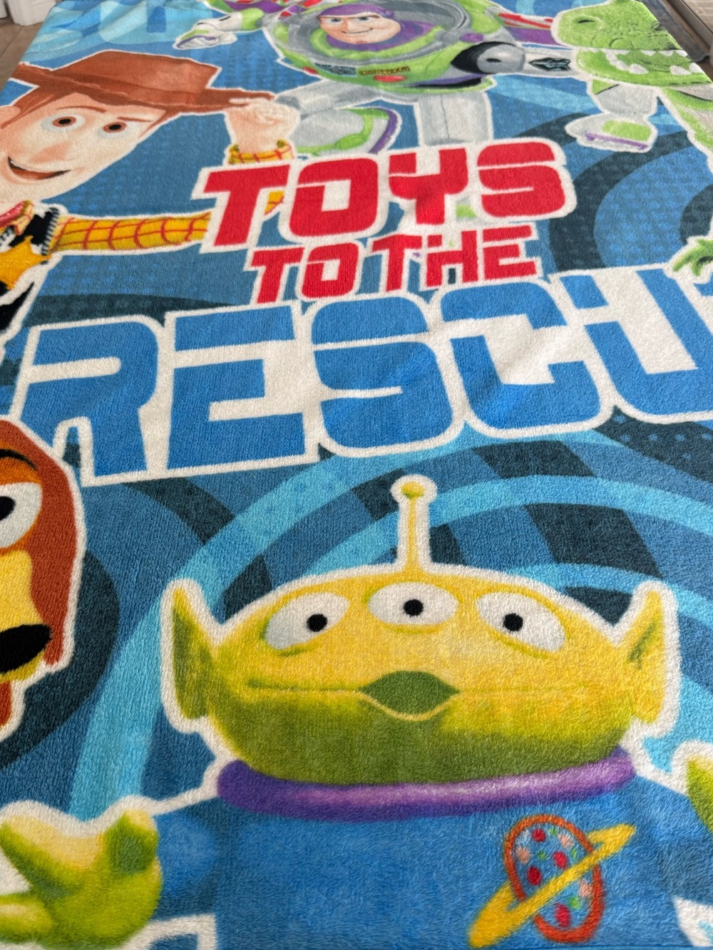 Disney Pixar Toy Story Toys to the Rescue Plush Throw Blanket 43x56